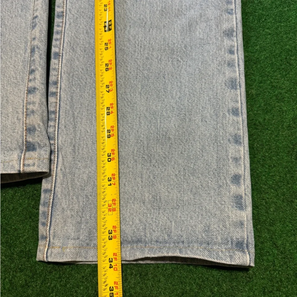 Y2k Guess Denim Light Wash Straight Leg Regular Fit Mens 34x34 Jeans